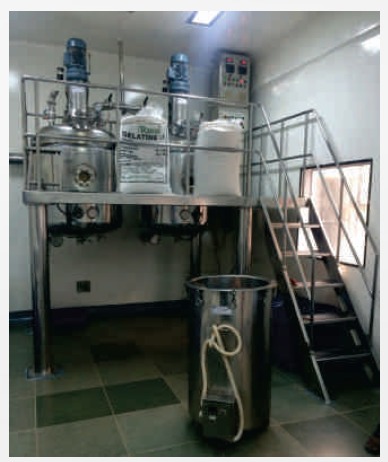 Soft Gel Reactor with Plateform
